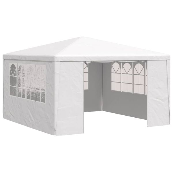 333467 - VIDAXL Tendë Profesionale për Festa me Mure Anësore 4x4 m e Bardhë 90 g/m2