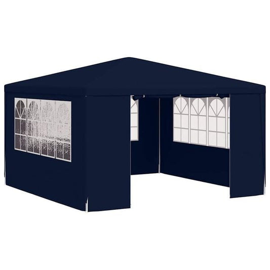 244792 - VIDAXL Tendë Profesionale për Festa me Mure Anësore 4x4 m Blu 90 g/m²