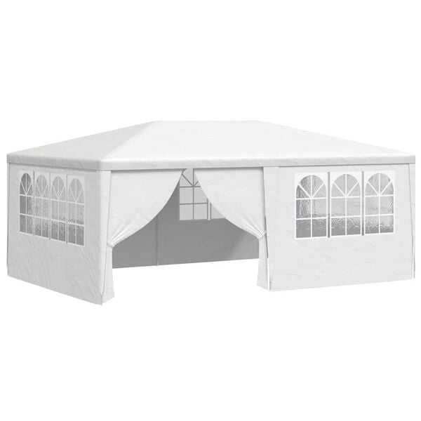 333487 - VIDAXL Tendë Profesionale për Festa me Mure Anësore 4x6 m E Bardhë 90 g/m²