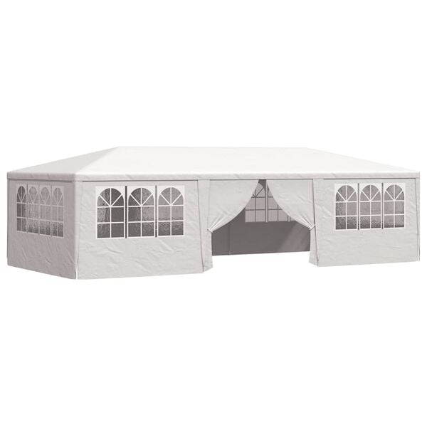 333468 - VIDAXL Tendë Profesionale për Festa me Mure Anësore 4x9 m E Bardhë 90 g/m2