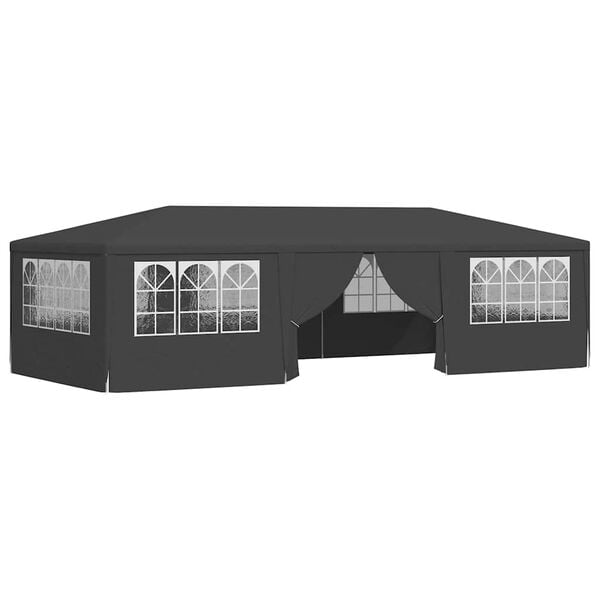 244793 - VIDAXL Tendë Profesionale për Festa me Mure Anësore 4x9 m Antracit 90 g/m²