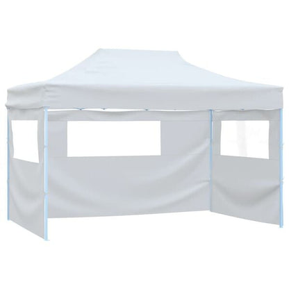 244795 - VIDAXL Tendë Festash Profesionale e Palosshme me 3 Mure Anësore 280x410x315 cm Ngjyrë Çeliku e Bardhë