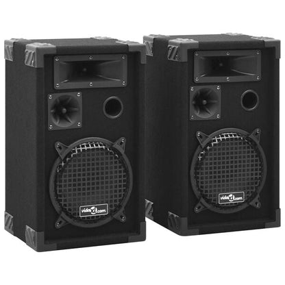 291518 - VIDAXL Altoparlantë Profesionalë Pasivë HiFi për Skenë, 2 copë 800 W, të Zinj