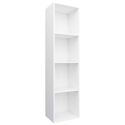 333502 - VidaXL Dollap Libri/Dollap TV i Bardhë 36x30x143 cm Dru i Inxhinieruar