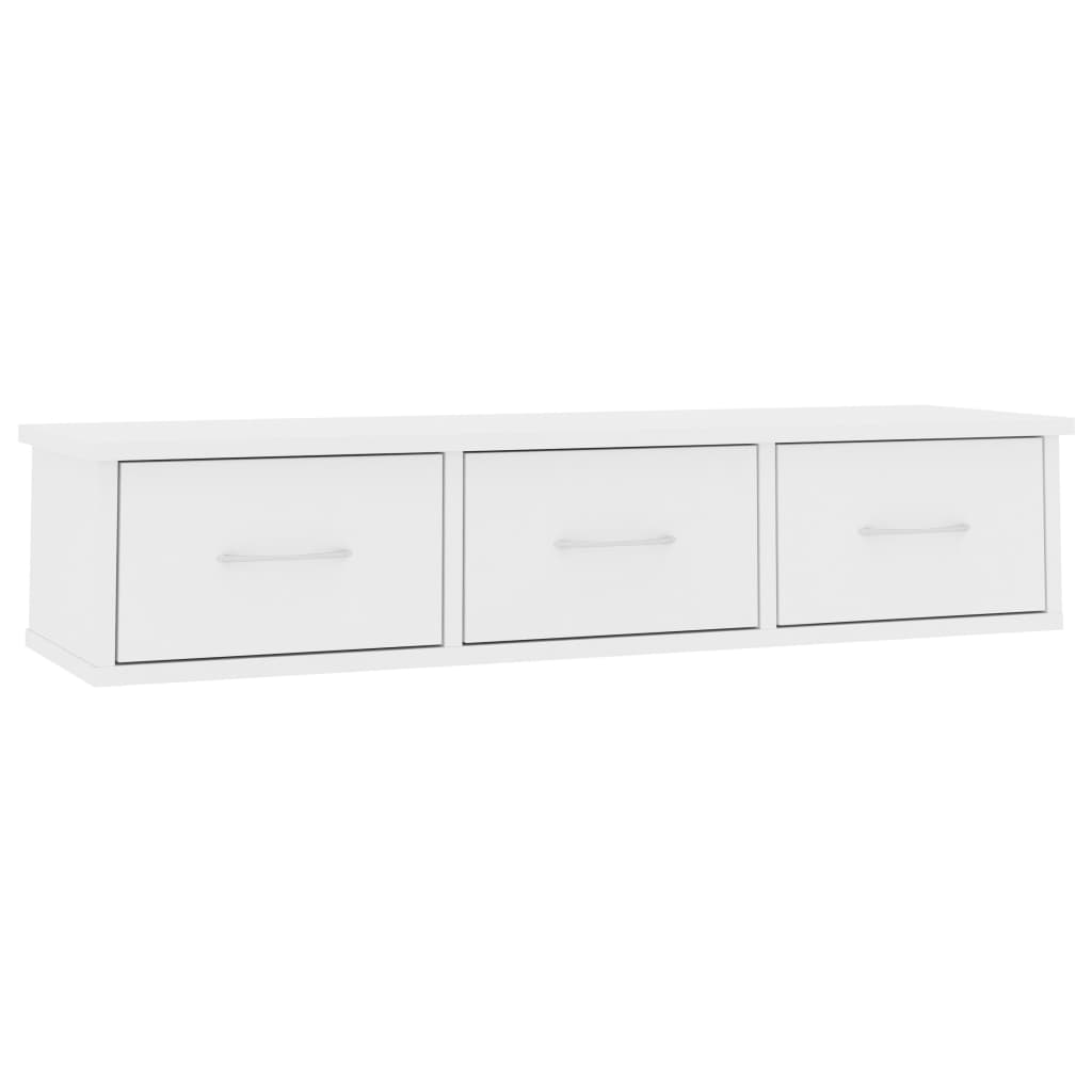 265395 - vidaXL Raft muri me Sirtar – 88×26×18.5 cm, i Bardhë