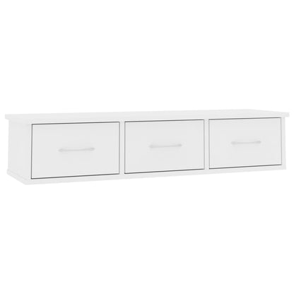 265395 - vidaXL Raft muri me Sirtar – 88×26×18.5 cm, i Bardhë