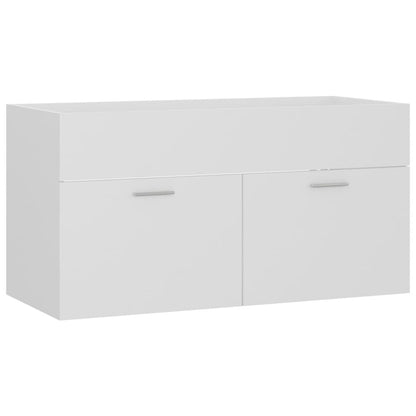 265452 - VIDAXL Dollap Lavamani i Bardhë 90x38,5x46 cm Dru i Inxhinieruar