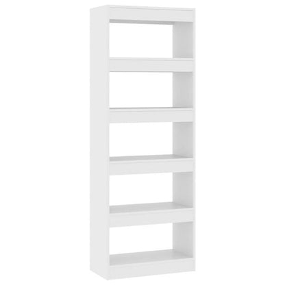 334449 - VIDAXL Dollap librash/Ndarës dhome i bardhë 60x30x166 cm Dru i përpunuar