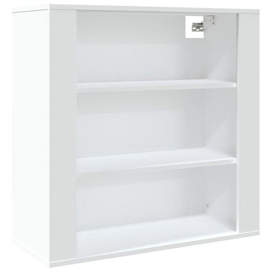 333508 - VIDAXL Dollap Muri i Bardhë 80x33x80 cm Dru i Inxhinieruar