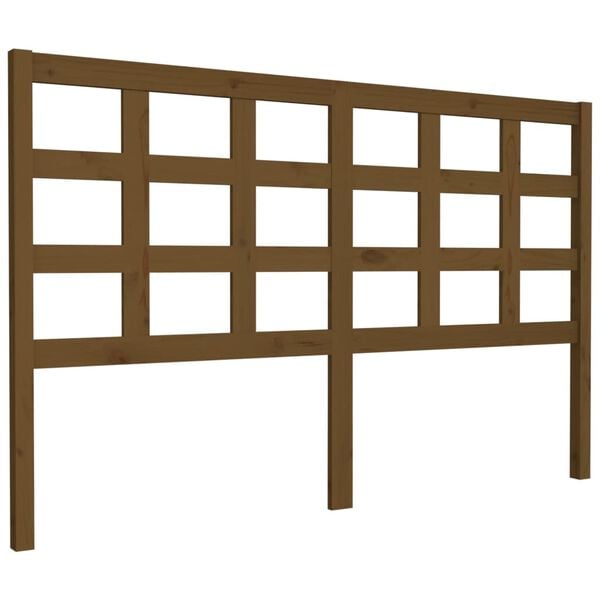 334454 - VIDAXL Koka e shtratit Ngjyrë kafe mjalti 156x4x100 cm Dru i fortë pishe