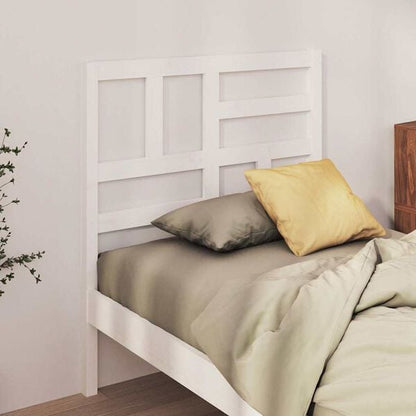 291534 - VIDA XL Kokë Krevati e Bardhë 96x4x104 cm Dru Masiv Pishe