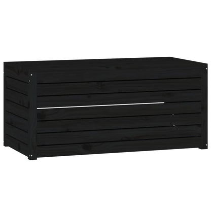 265473 - VIDA XL Kuti Kopshti e Zezë 101x50,5x46,5 cm Dru Pishe i Fortë