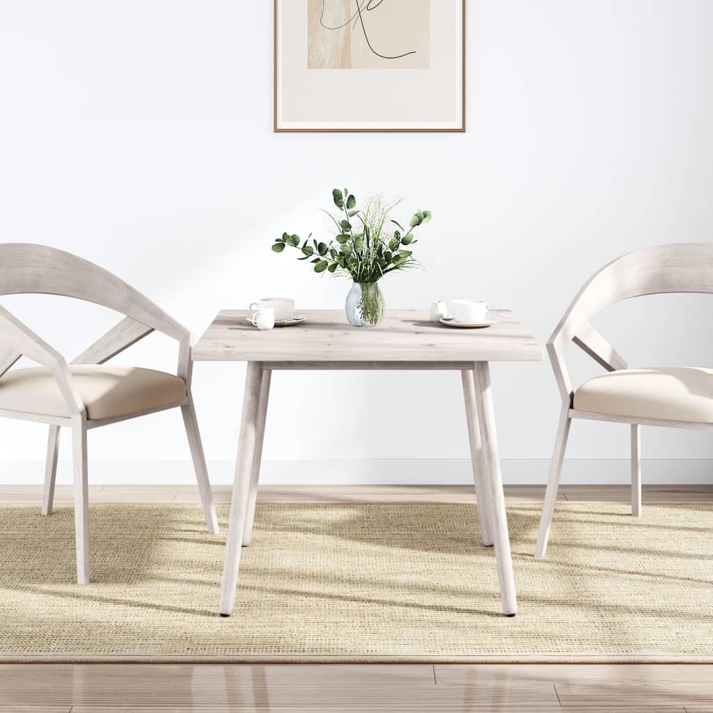 265475 - VIDA XL Sipërfaqe Tavoline e Bardhë 80x80x2,5 cm Dru i Masturbuar Pishe Katror