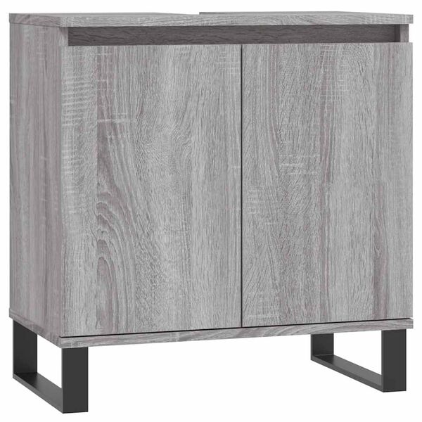 244822 - VIDA XL Dollap Banjoje Gri Sonoma 58x33x60 cm Dru i Inxhinieruar