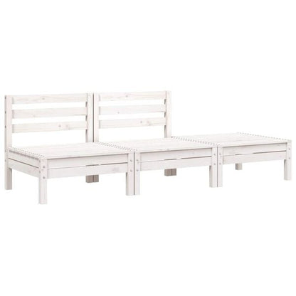 291558 - VIDAXL Divan Kopshti 3-Vendësh prej Druri Pishe të Bardhë