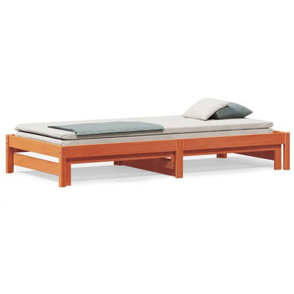 291561 - VIDAXL Divan me rrota pa dyshek, ngjyrë kafe 90x200 cm