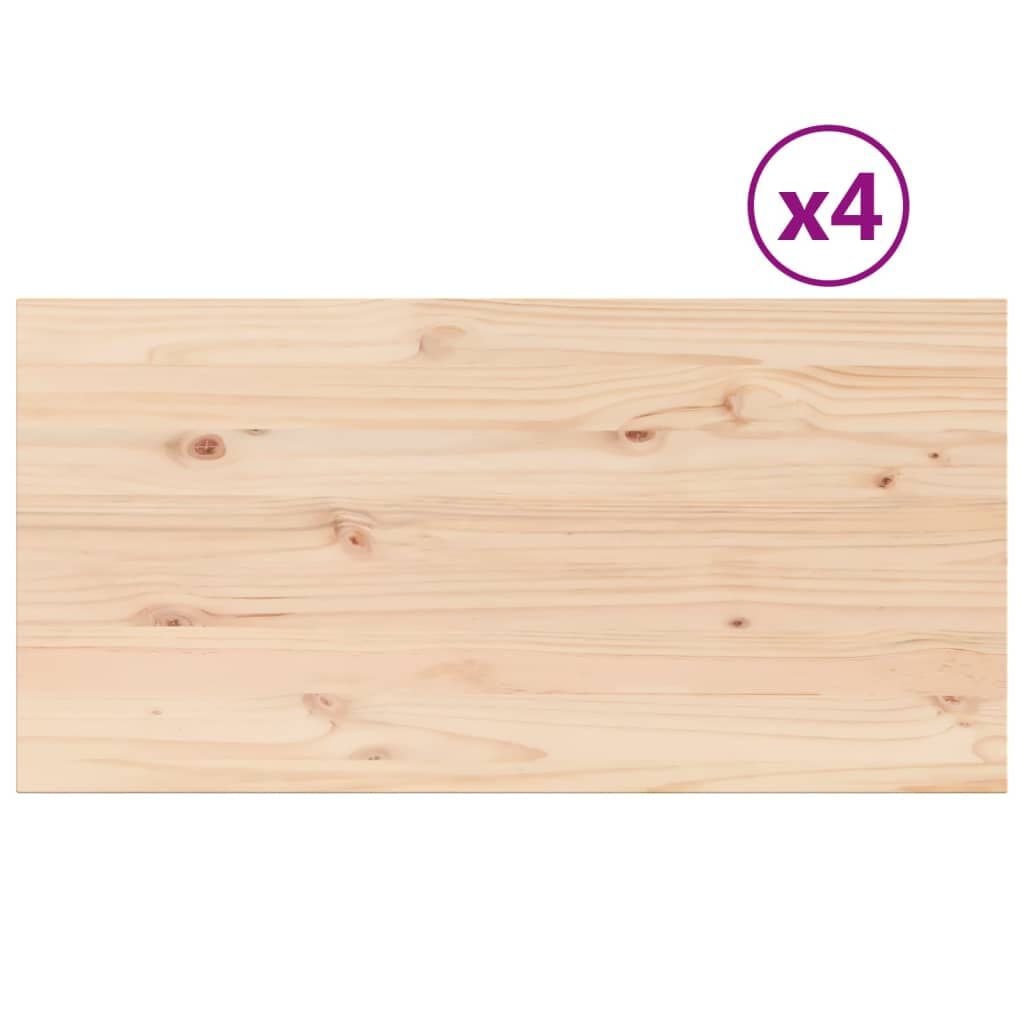 265511 - VIDA XL Sipërfaqe Tavoline 4 copë 100x50x2,5 cm Drejtkëndëshe Dru Pishe i Fortë