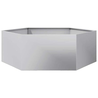333540 - VIDAXL Vazo Kopshti Gjashtëkëndëshe 138x120x45 cm Çelik i Galvanizuar