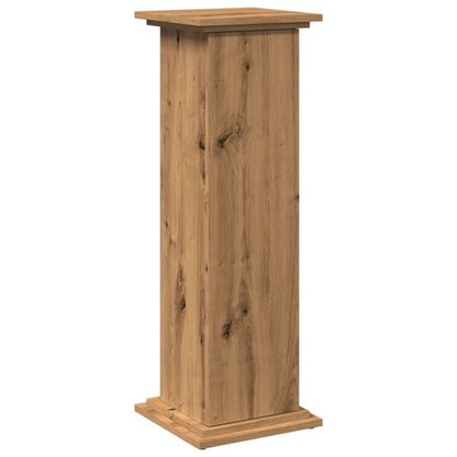 244846 - VIDAXL Stendë Ekspozimi me Hapësirë Ruajtjeje Lisi Artizanal 31x30x90 cm Dru i Inxhinierizuar
