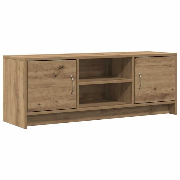 291565 - VIDAXL Kabinet TV Artizanal Lisi 102x30x37,5 cm Dru i Inxhinieruar