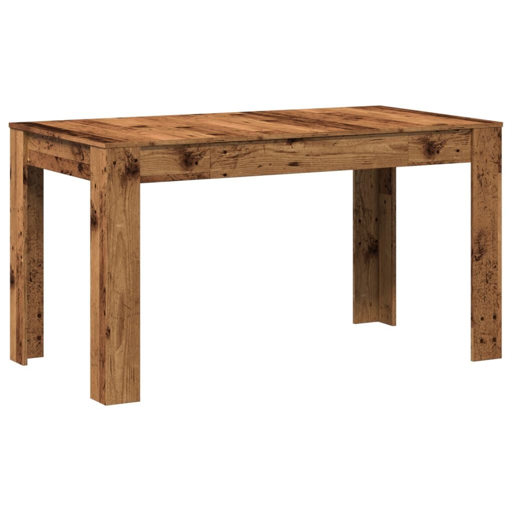 265533 - VIDAXL Tavolinë ngrënieje prej druri të vjetër 140x74,5x76 cm Dru i projektuar