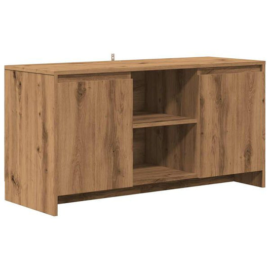 244858 - VIDAXL Kabinet TV Artizanal Lisi 102x37,5x52,5 cm Dru i Inxhinieruar