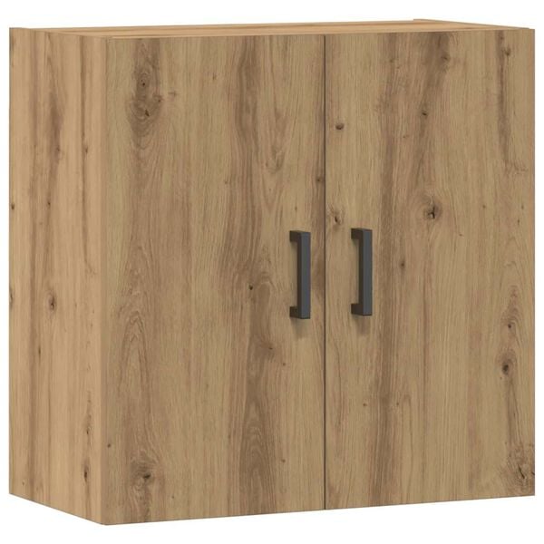 333548 - VidaXL Dollap Muri Artizanal Lisi 60x31x60 cm Dru i Inxhinieruar