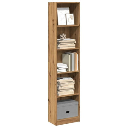 334502 - VIDAXL Raft librash Artizanal Lisi 40x24x176 cm Dru i projektuar