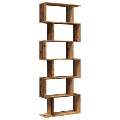 280593 - VIDAXL Raft librash me 6 nivele, dru i vjetër, 70x24x193 cm