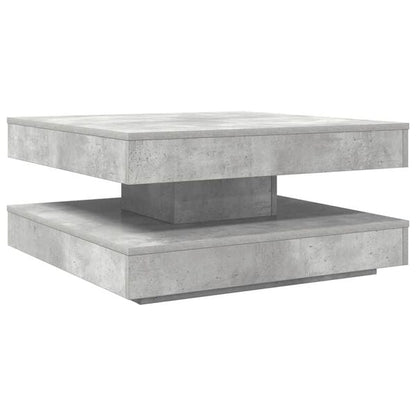 333550 - VIDAXL Tavolinë kafeje e rrotullueshme 360 gradë, ngjyrë gri betoni 70x70x34,5 cm