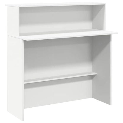 333552 - VIDA XL Tavolinë Pritjeje e Bardhë 100x50x103,5 cm Dru i Inxhinieruar
