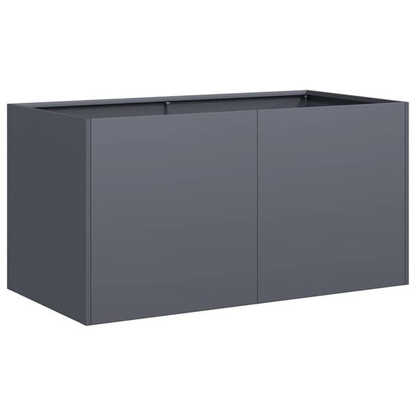 244871 - VIDAXL Vazo Antraciti 80x40x40 cm Çelik i petëzuar në të ftohtë