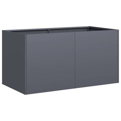 244871 - VIDAXL Vazo Antraciti 80x40x40 cm Çelik i petëzuar në të ftohtë