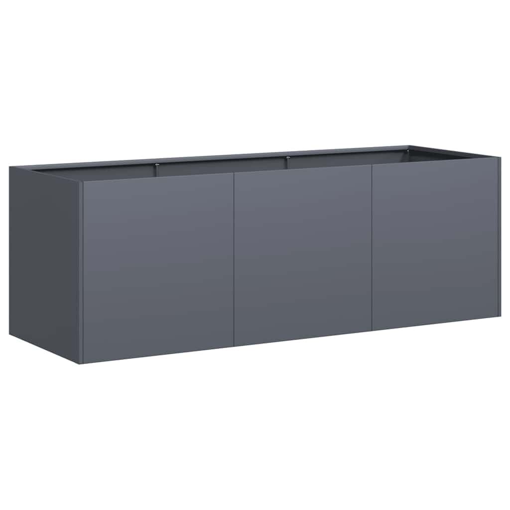 280601 - VIDAXL Vazo Antraciti 120x40x40 cm Çelik i petëzuar në të ftohtë