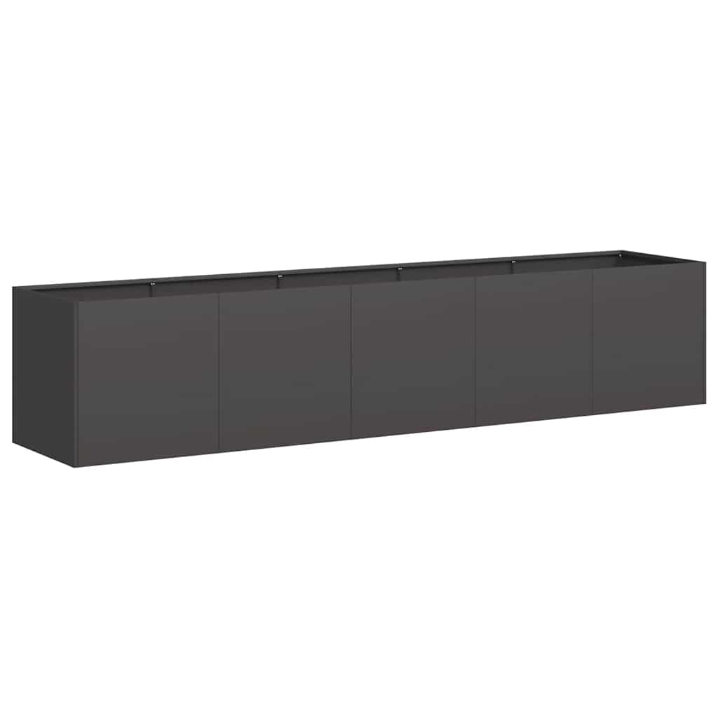 265194 - vidaXL Planter Black 200x40x40 cm Cold-rolled Steel