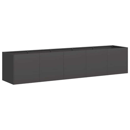 265194 - vidaXL Planter Black 200x40x40 cm Cold-rolled Steel