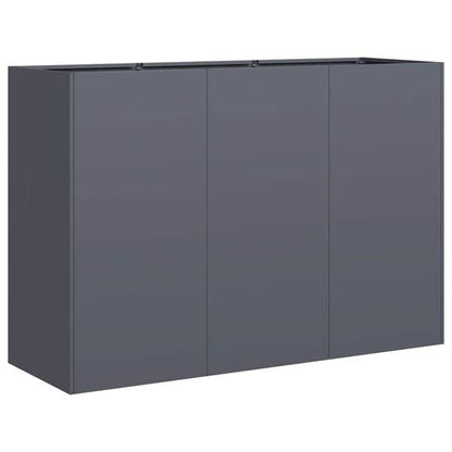 244872 - VIDAXL Vazo Antraciti 120x40x80 cm Çelik i petëzuar në të ftohtë