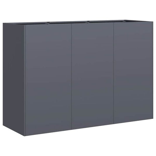 244872 - VIDAXL Vazo Antraciti 120x40x80 cm Çelik i petëzuar në të ftohtë
