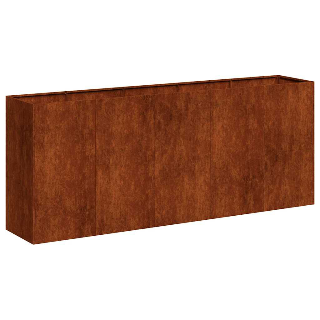 280607 - VIDAXL Vazo e ndryshkur 200x40x80 cm Çelik i Rezistent ndaj Motit