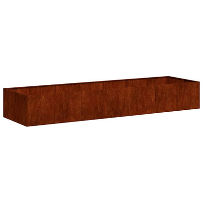 280611 - VIDAXL Vazo e ndryshkur 280x80x40 cm Çelik i Rezistent ndaj Motit