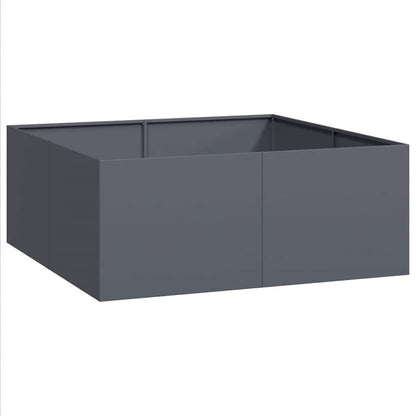 265545 - VIDAXL Vazo Antraciti 100x100x40 cm Çelik