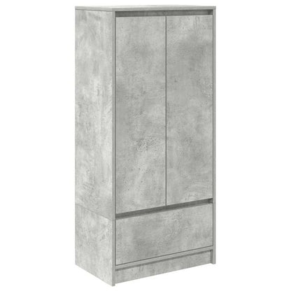 334513 - VIDAXL Dollap me Sirtar, Ngjyrë Gri Betoni 55,5x34x119,5 cm, Dru i Inxhinieruar