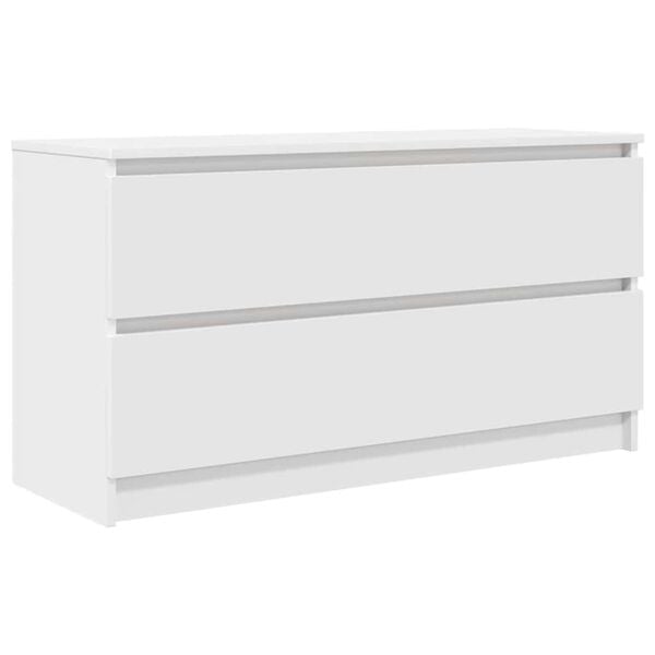 244875 - VIDAXL Kabinet TV i Bardhë 100x35x54 cm Dru i Inxhinieruar