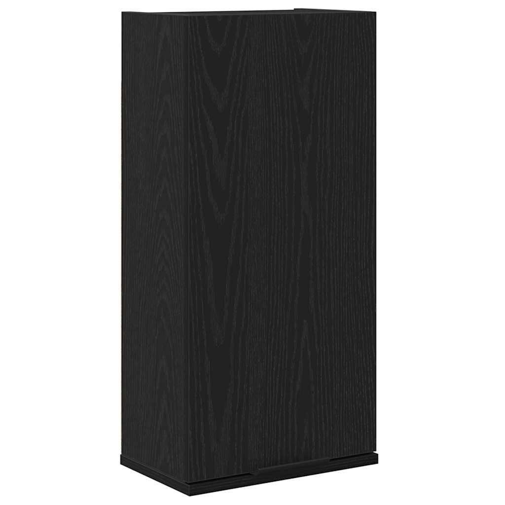 265549 - VIDAXL Dollap i montuar në mur, lisi i zi 32x20x67 cm, dru i përpunuar