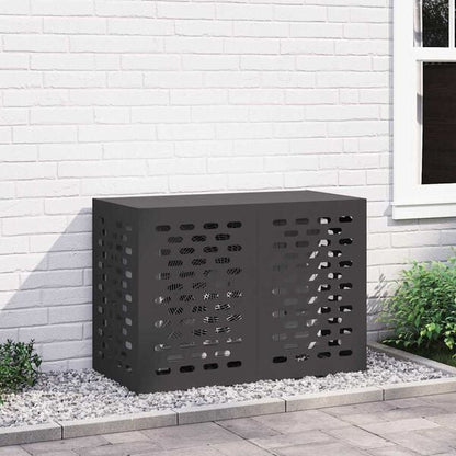 334518 - VIDAXL Mbulesë kondicioneri e zezë 100 x 50 x 70 cm çelik i galvanizuar