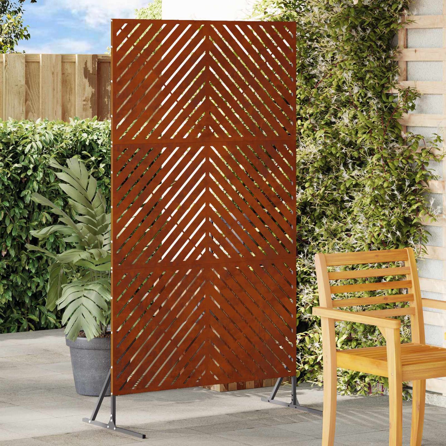 280637 - vidaXL Mbrojtëse Privatësie 100 x 50 x 180 cm Çelik