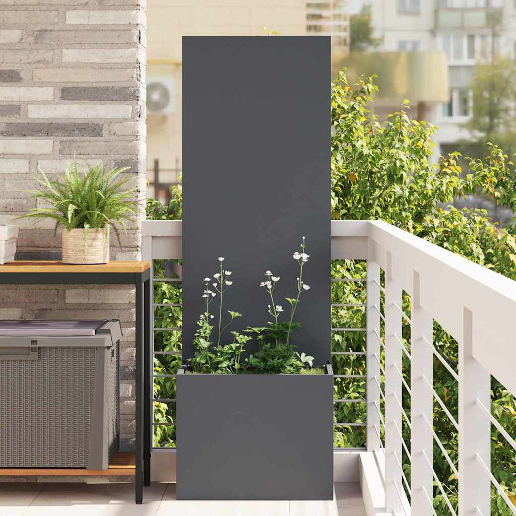 265598 - vidaXL Ekran Privatësie për Kopsht, Antracit 50 x 150 cm, Çelik