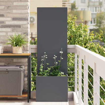 265598 - vidaXL Ekran Privatësie për Kopsht, Antracit 50 x 150 cm, Çelik