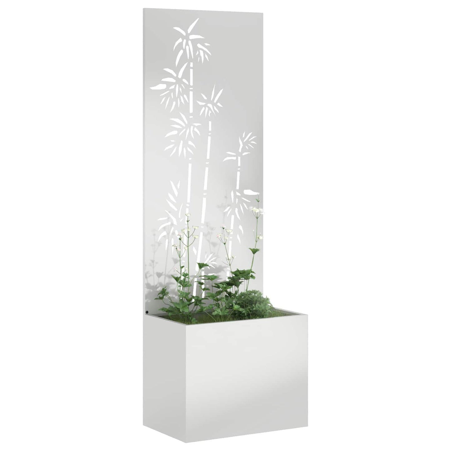 265599 - vidaXL Mbrojtëse për Privatësi Kopshti, Ngjyrë Argjendi 50 x 150 cm, Çelik i Galvanizuar