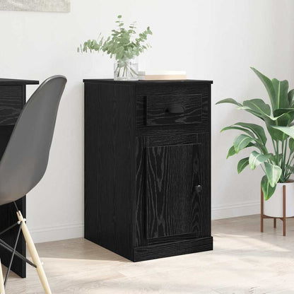 265611 - vidaXL Dollap Anësor Lisi i Zi 40 x 50 x 75 cm Dru i Përpunuar